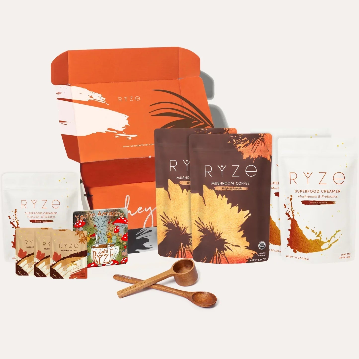 RYZE Lovers Gift Set: 2 Coffees + 2 Creamers - JOXI