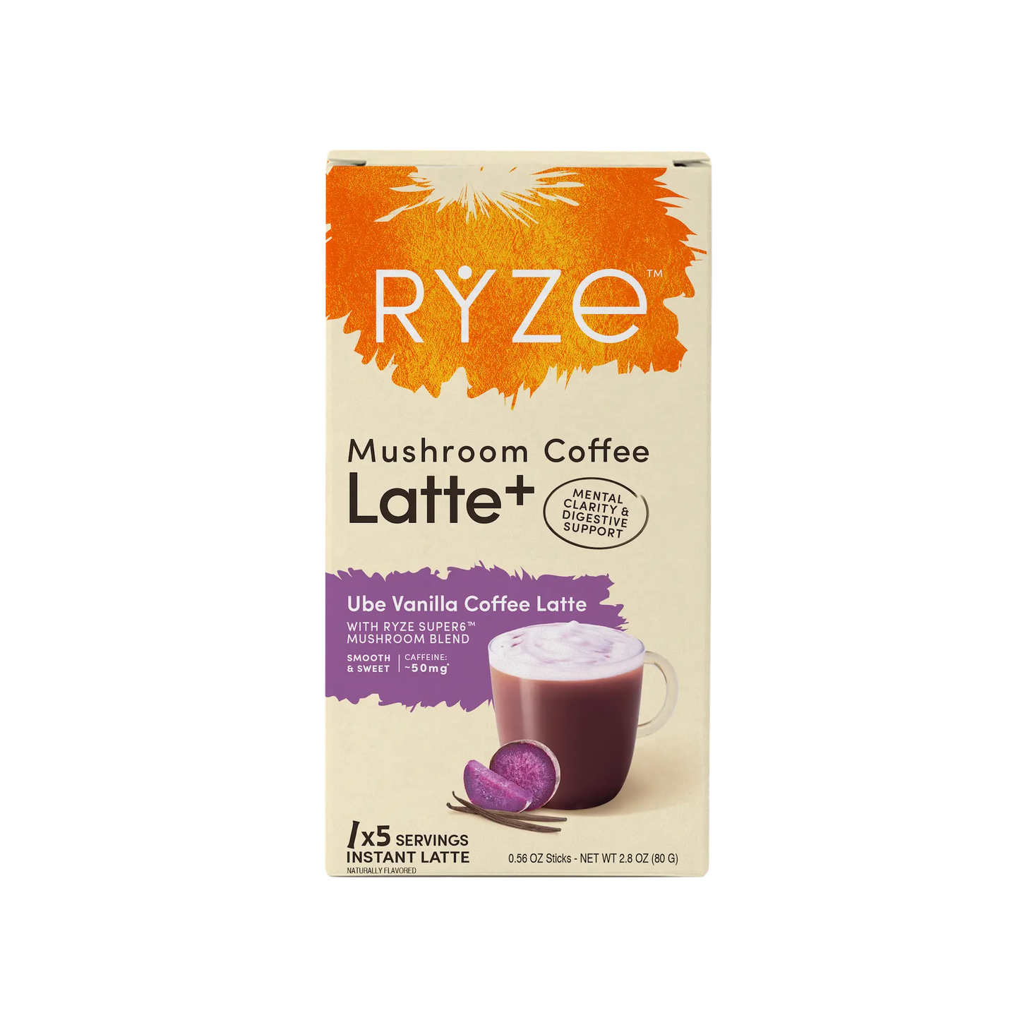 Ube Vanilla Coffee Latte Carton - C80F