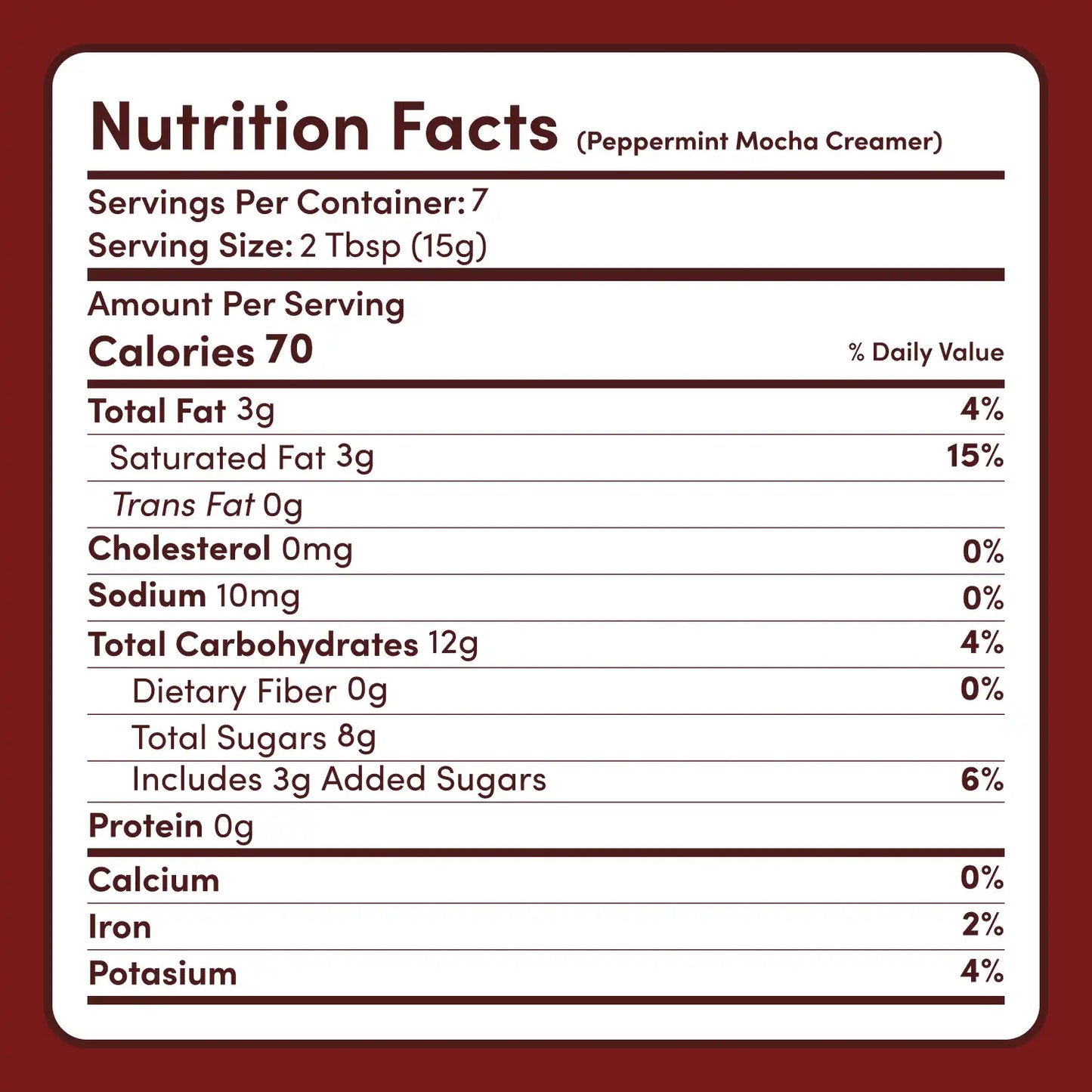 Peppermint Mocha Creamer Add-On (SPECIAL PRICING) - 6F9L
