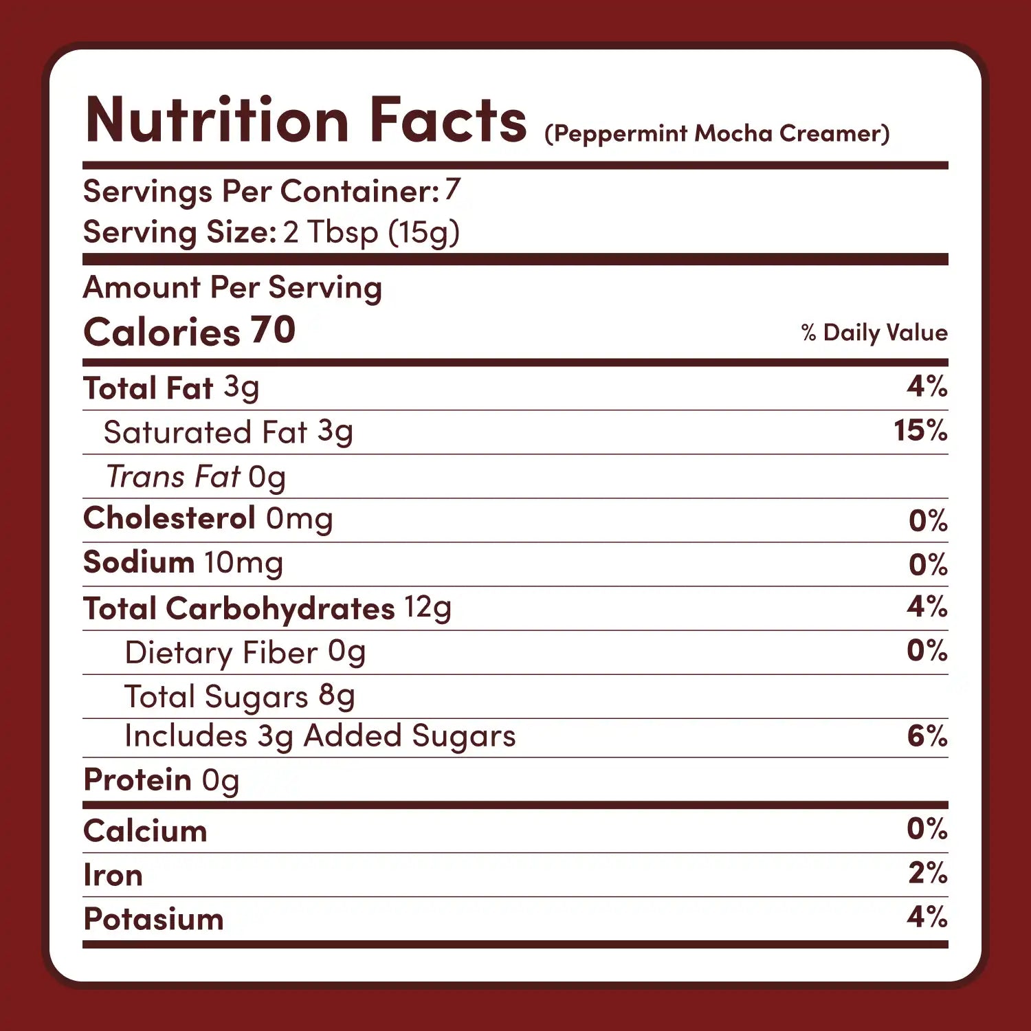 Peppermint Mocha Creamer Add-On (SPECIAL PRICING) - 6F9L