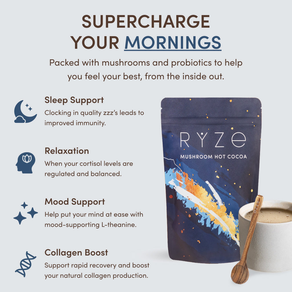 RYZE Nighttime Mushroom Cocoa Starter Bag - ZIMO