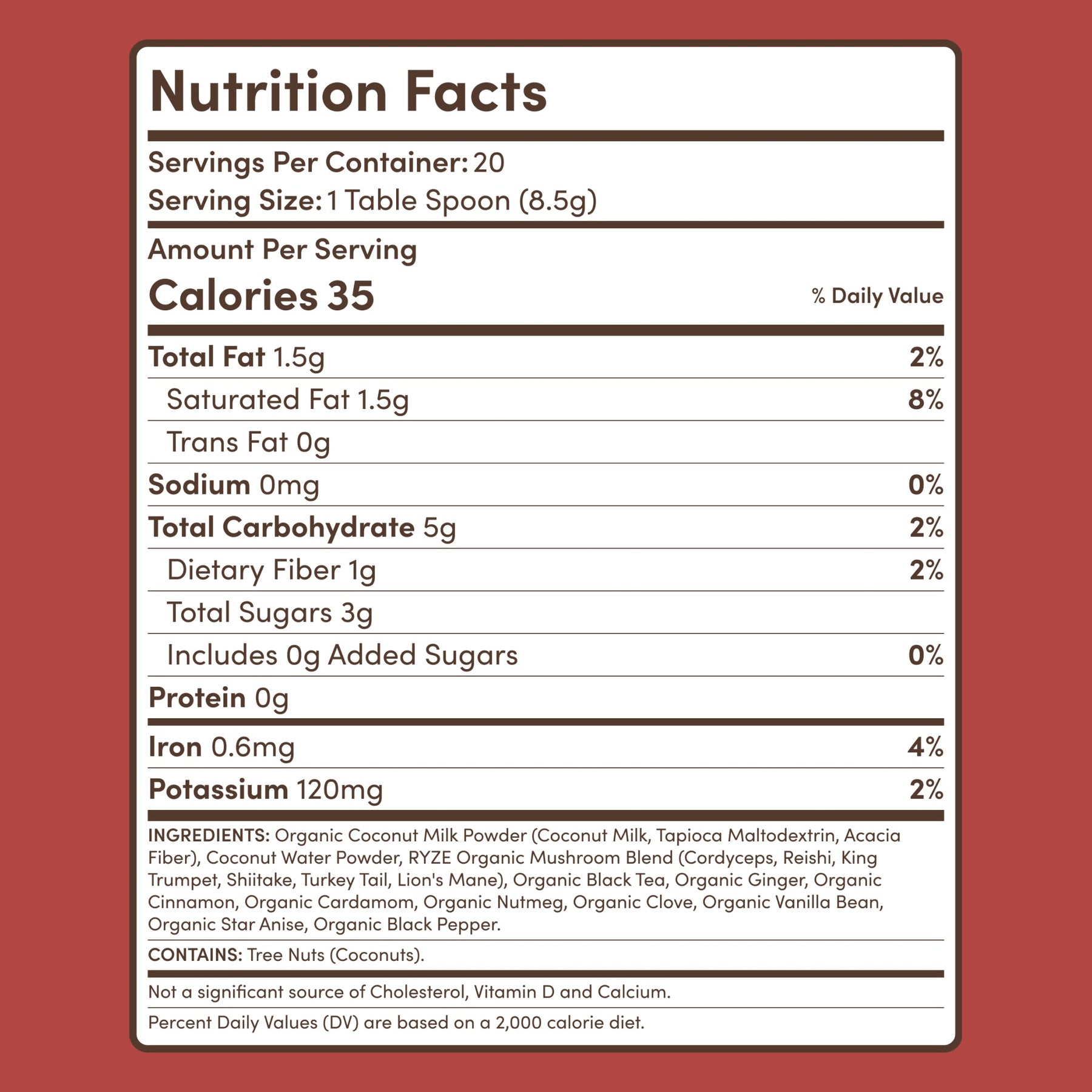 Mushroom Chai (20 Servings) - A29I