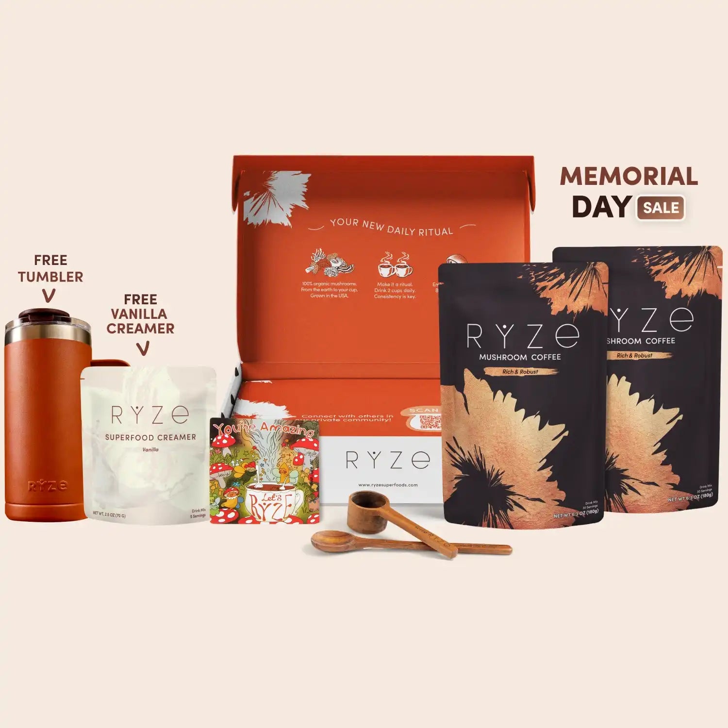Mushroom Coffee Dark Roast Starter Kit (Upgrade) - ISP0