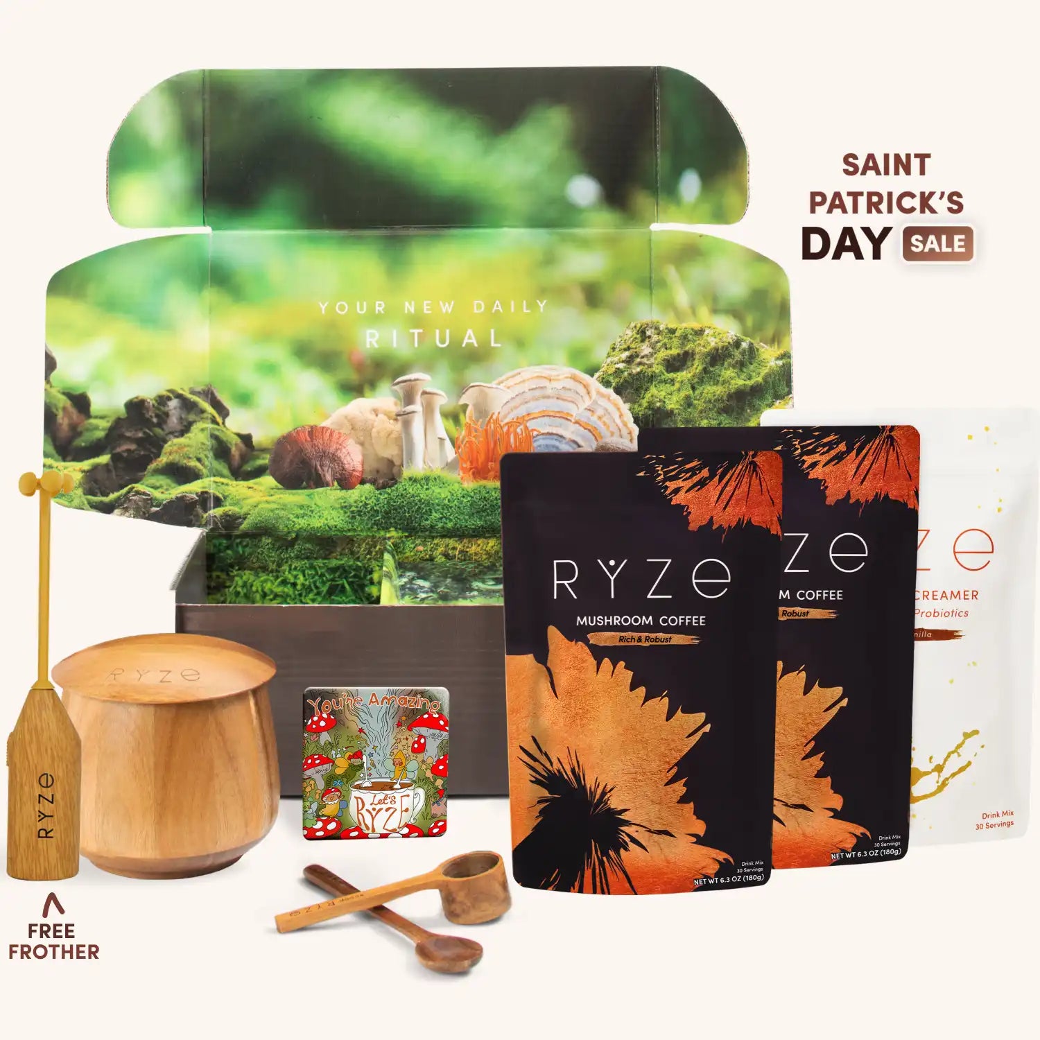 Mushroom Coffee Ritual Set - A5B4