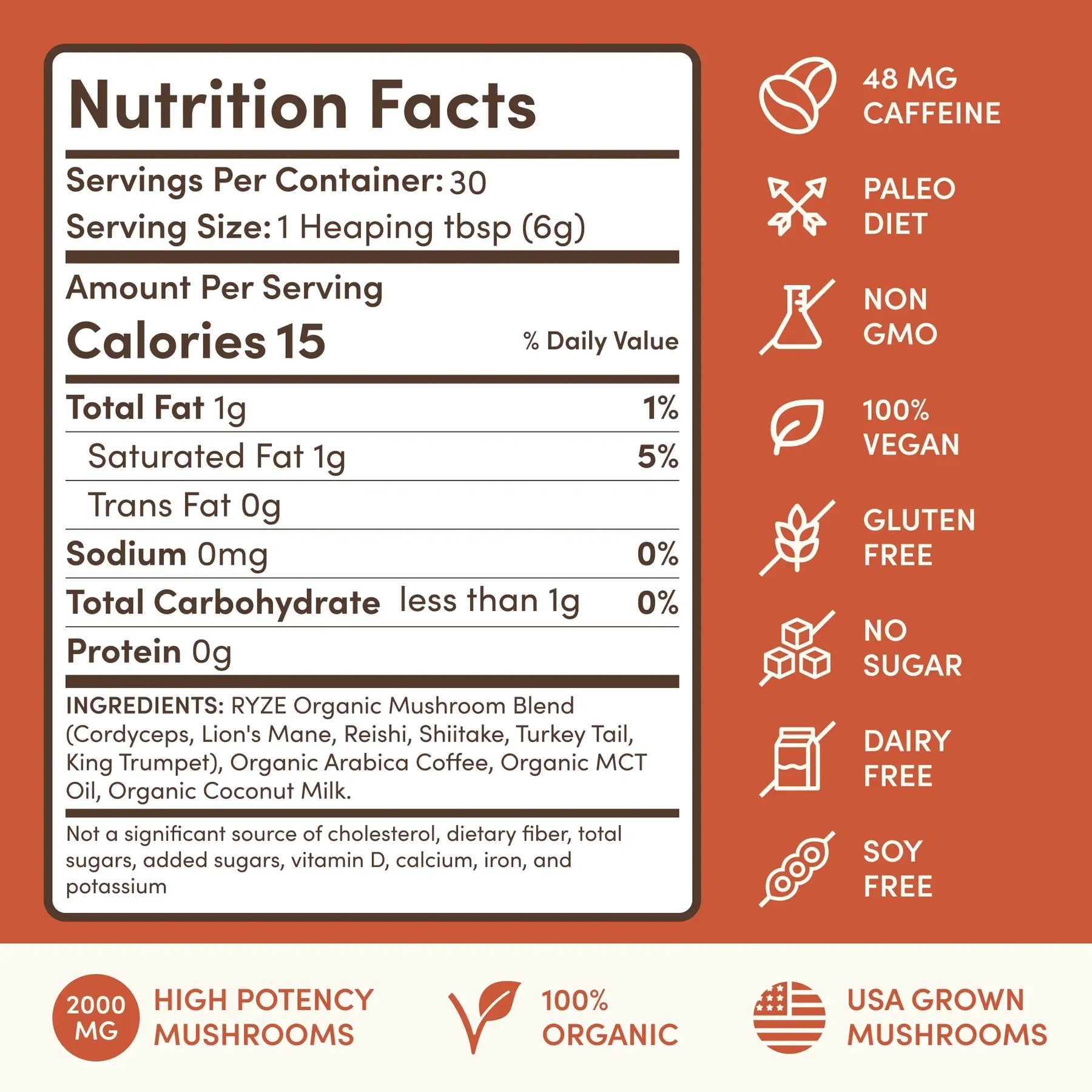 Mushroom Coffee (1 pack - 30 Servings) - SQJG