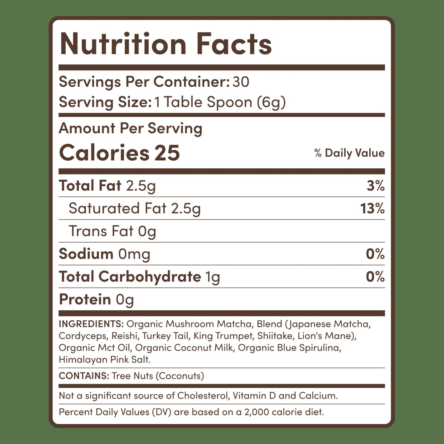 Mushroom Matcha (1 Pack - 30 Servings) - MLPV