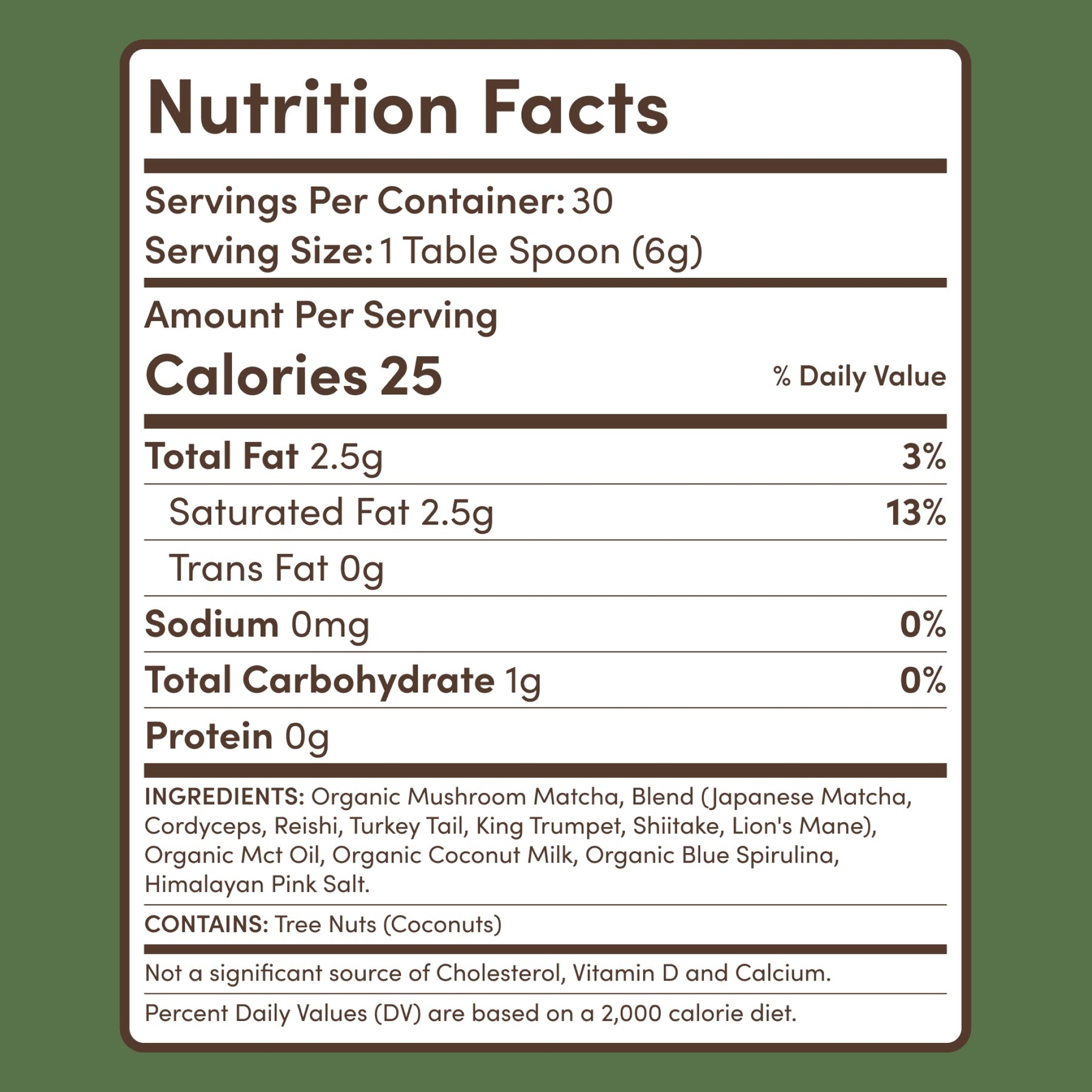 Mushroom Matcha (1 Pack - 30 Servings) - MLPV