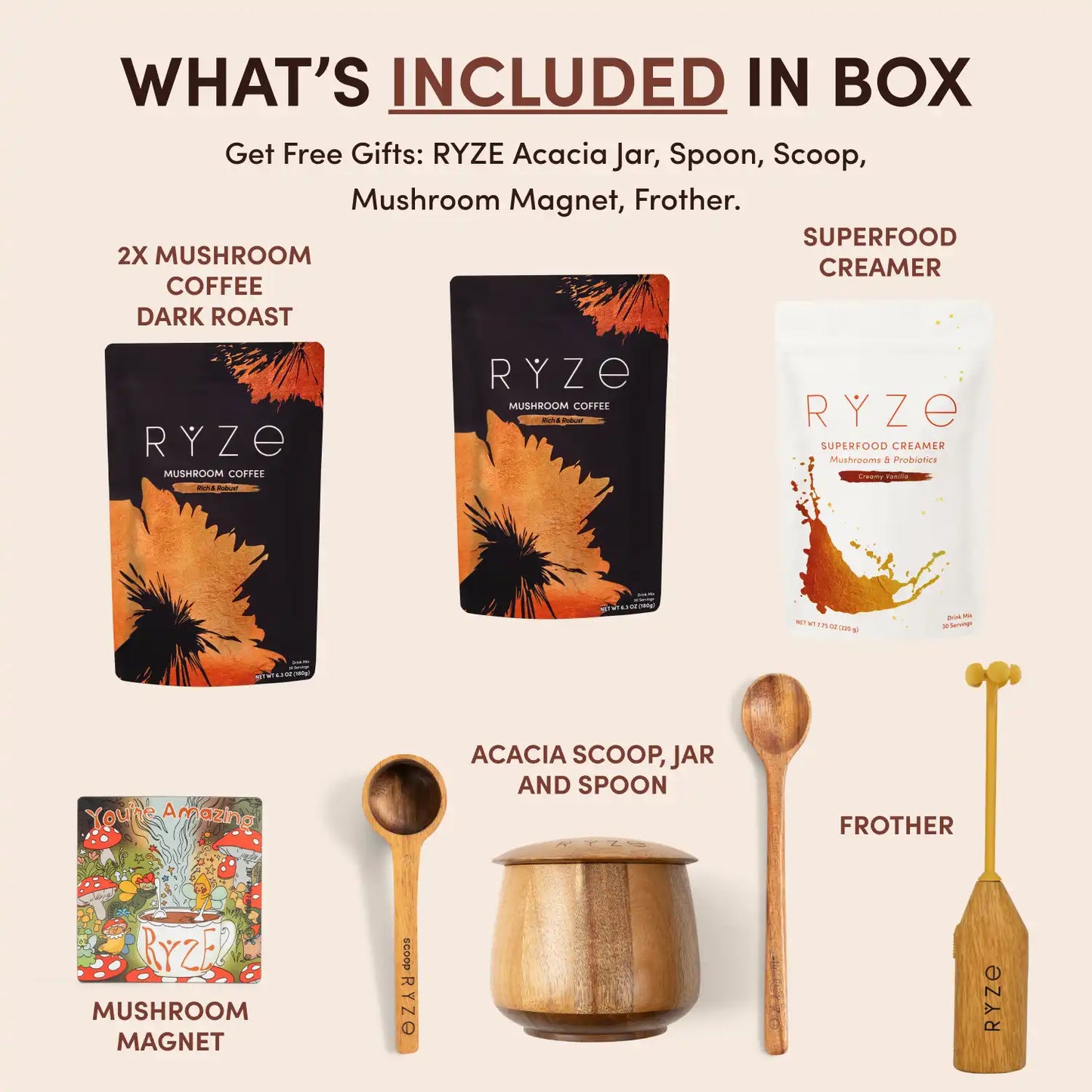 Mushroom Coffee Ritual Set - A5B4